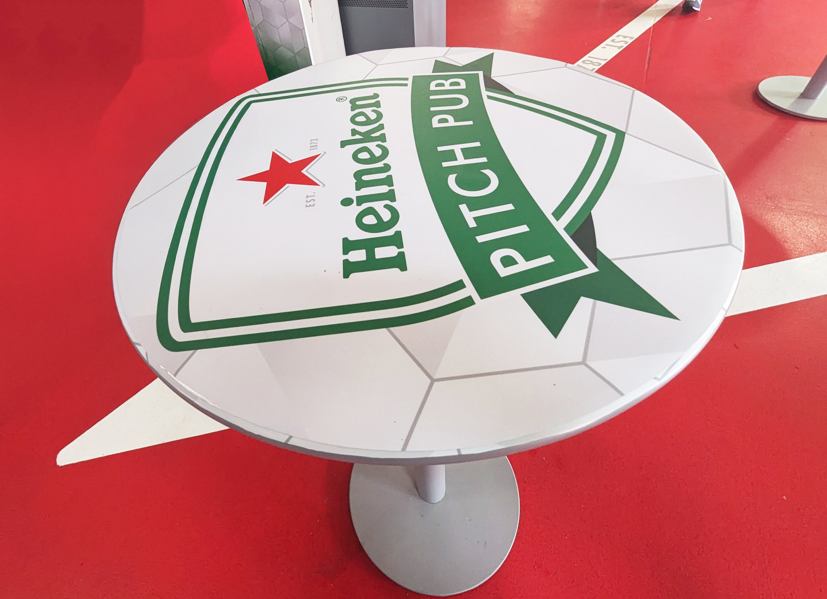 Table Graphic Wrap for Heineken Area at Sports Illustrated Stadium
