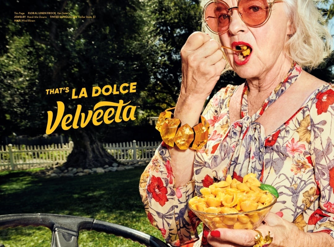 Cheesy Chic – How Velveeta’s Bold Ads Blurred the Line Between Editorial and Advertising