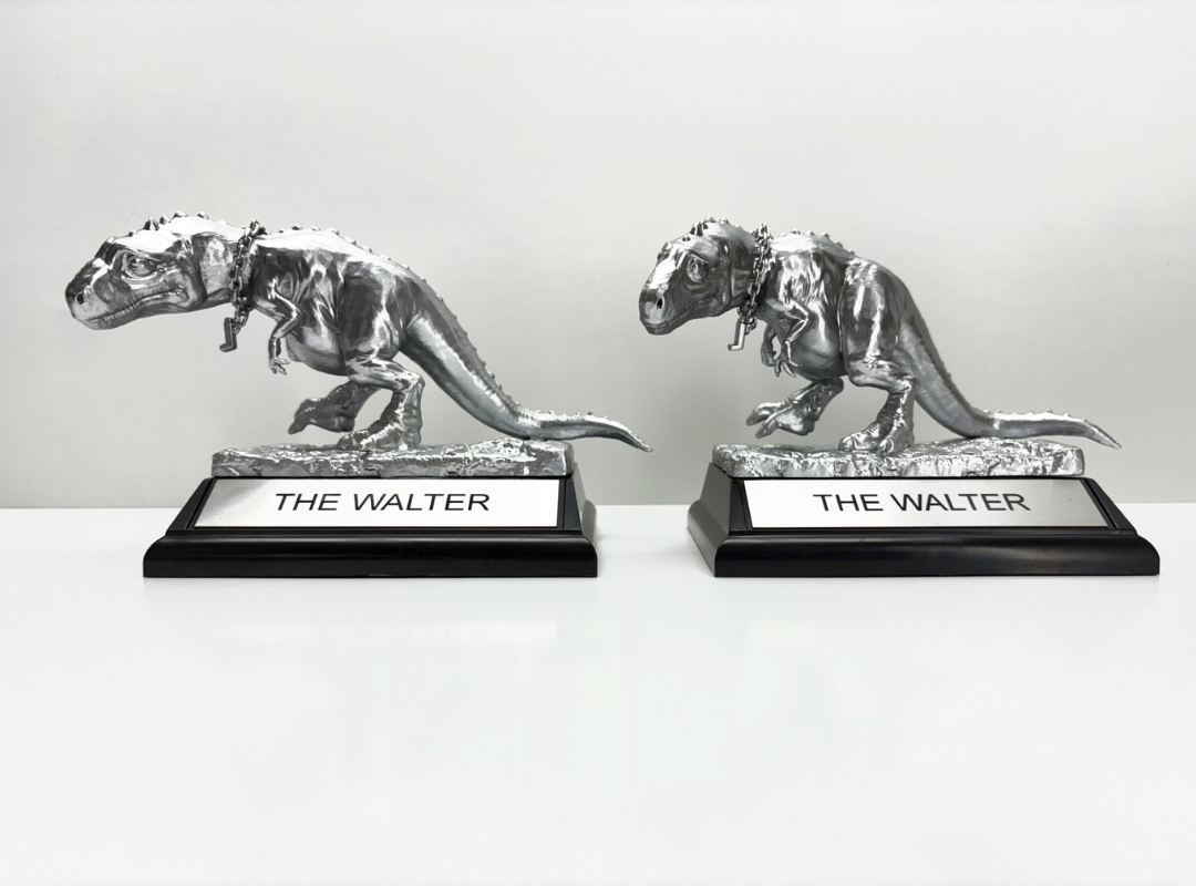 The Walter Award – VLM Dinosaur Trophy: A 2-of-a-kind fabrication that celebrated creativity through character and craft