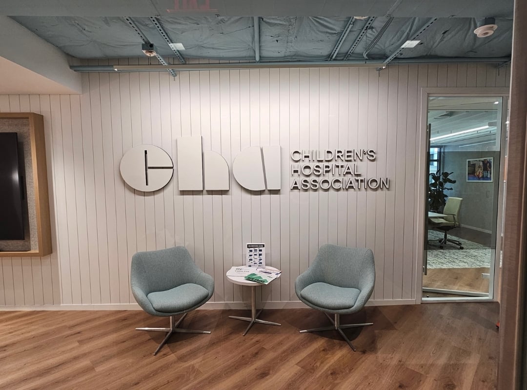 Children’s Hospital Association Dimensional Signage: Designed for Seamless Integration
