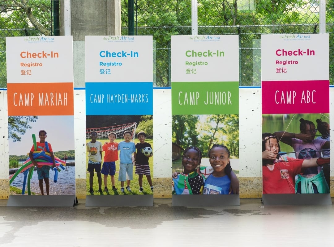 Creating a Welcoming First Impression: Wayfinding Graphics for The Fresh Air Fund’s Summer Camp Experience