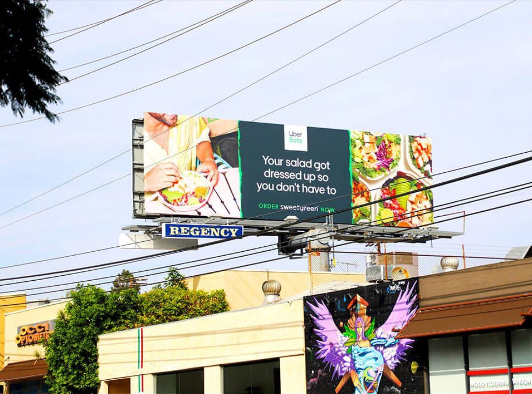 Crafting Creativity Within Constraints: Uber Eats x Sweetgreen OOH Campaign